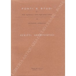 Scritti archivistici