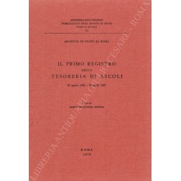 Il primo registro della tesoreria di Ascoli 