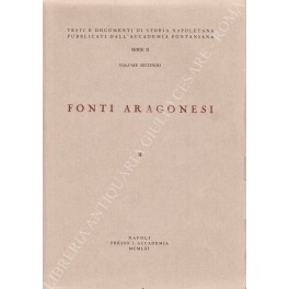 Fonti aragonesi. Vol. II
