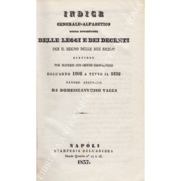 Indice generale-alfabetico della Collezione delle leggi Indice generale-alfabetico della Collezione delle leggi