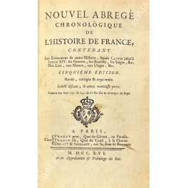 Nouvel abrege chronologique de l'histoire de France Nouvel abrege chronologique de l'histoire de France