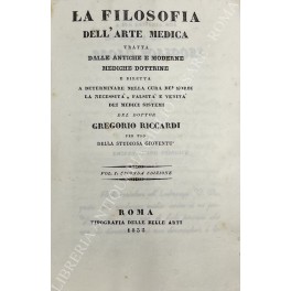 La filosofia dell'arte medica La filosofia dell'arte medica
