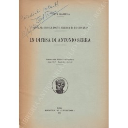 In difesa di Antonio Serra In difesa di Antonio Serra