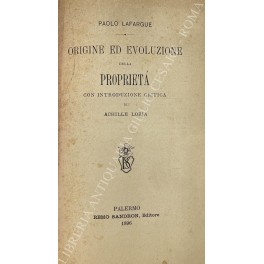 L'origine e l'evoluzione della proprietà