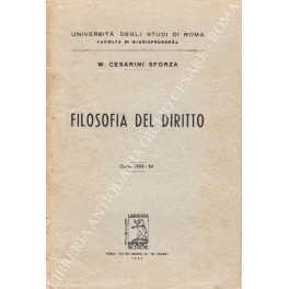 Filosofia del diritto. Corso 1953-54 Filosofia del diritto. Corso 1953-54