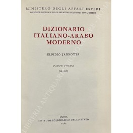 Dizionario italiano-arabo moderno