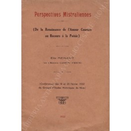 Perspectives Mistraliennes Perspectives Mistraliennes