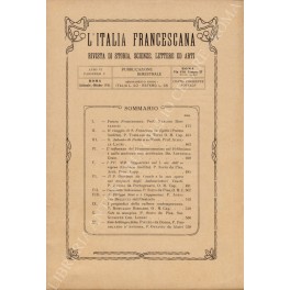 L'Italia francescana. Rivista di Storia, Scienze, Lettere ed Arti