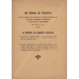 In tema di truffa