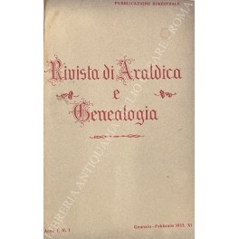 Rivista di Araldica e Genealogia Rivista di Araldica e Genealogia