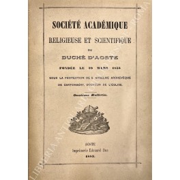 Societe Academique Religieuse et scientifique du Duche d'Aoste Societe Academique Religieuse et scientifique du Duche d'Aoste