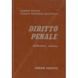 Diritto penale. (Parte generale)