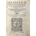 Aegidianae Constitutiones cum additionibus Carpensibus 