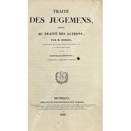 Traite des jugemens Traite des jugemens