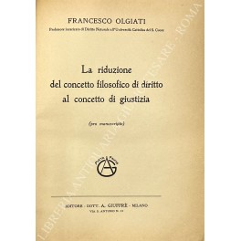 La riduzione del concetto filosofico di diritto