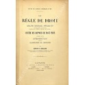 La regle de droit