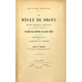 La regle de droit