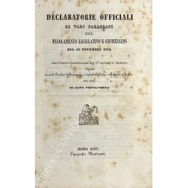 Declaratorie officiali Declaratorie officiali