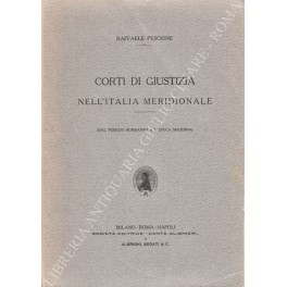 Corti di giustizia nell'Italia meridionale Corti di giustizia nell'Italia meridionale