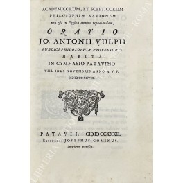 Academicorum, et scepticorum philosophiae rationem