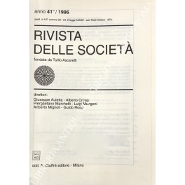 Rivista delle società. Fondata da Tullio Ascarelli. Anno 41° - 1996 Rivista delle società. Fondata da Tullio Ascarelli. Anno 41° - 1996
