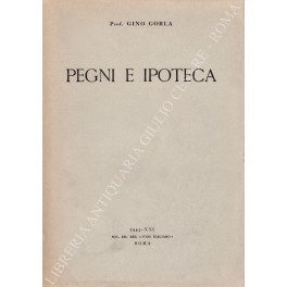 Pegni e ipoteca
