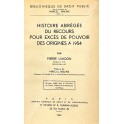 Histoire abregee du recours