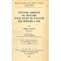 Histoire abregee du recours