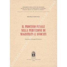 Il processo penale nella percezione di magistrati e avvocati