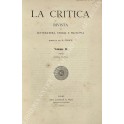 La Critica. Rivista di letteratura, storia e filosofia