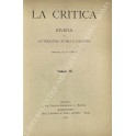 La Critica. Rivista di letteratura, storia e filosofia