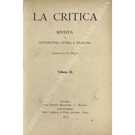 La Critica. Rivista di letteratura, storia e filosofia