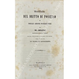 Trattato del diritto di possesso Trattato del diritto di possesso