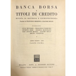Banca borsa e titoli di credito Banca borsa e titoli di credito