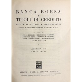 Banca borsa e titoli di credito Banca borsa e titoli di credito