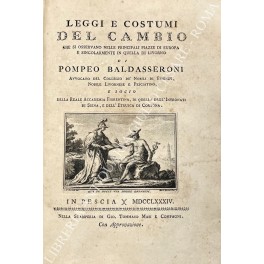 Leggi e costumi del cambio 