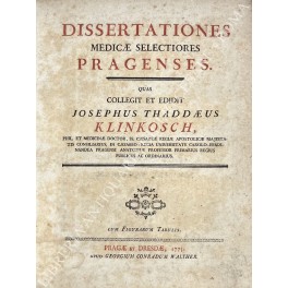 Dissertationes medicae selectiores pragenses Dissertationes medicae selectiores pragenses