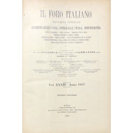 Il Foro Italiano. Annata 1907