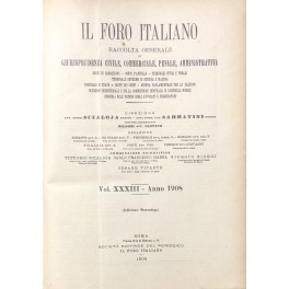 Il Foro Italiano. Annata 1908