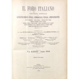 Il Foro Italiano. Annata 1908