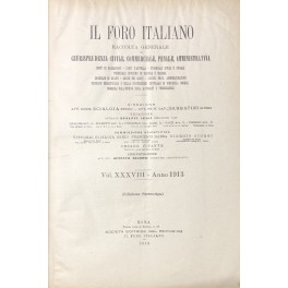 Il Foro Italiano. Annata 1913