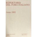Repertorio Generale Annuale del Foro Italiano. Annata 1993