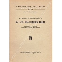 Introduzione ad un profilo sistematico Introduzione ad un profilo sistematico