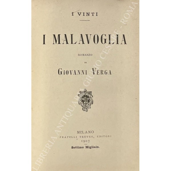 I vinti. I Malavoglia - Libreria Antiquaria Giulio Cesare