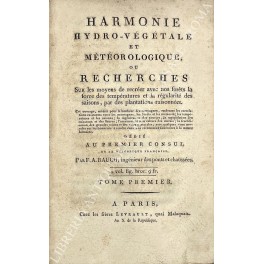 Harmonie hydro-vegetale et meteorologique ou recherches