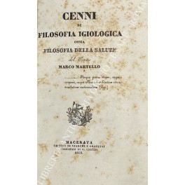 Cenni di filosofia igiologica ossia filosofia della salute