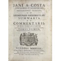 Jani a Costa jurisconsulti celeberrimi antecessoris Tolosani