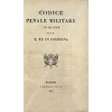Codice penale militare per gli Stati di S.M. il Re di Sardegna
