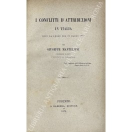 I conflitti di attribuzioni in Italia