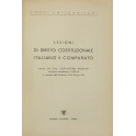 Lezioni di diritto costituzionale italiano e comparato.